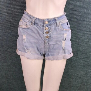 For Kitty Rescue! EnJean High Waist Shorts, Button Fly